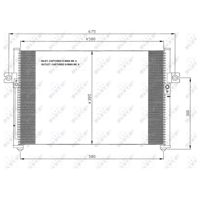 Condenseur, climatisation NRF 35389
