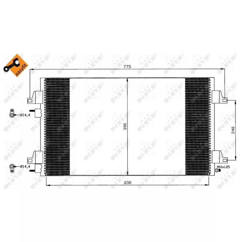 Condenseur, climatisation NRF 35447