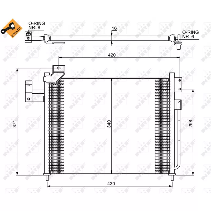 Condenseur, climatisation NRF 35460