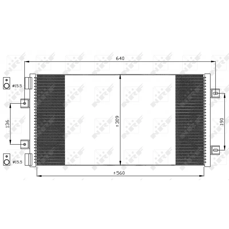 Condenseur, climatisation NRF 35492