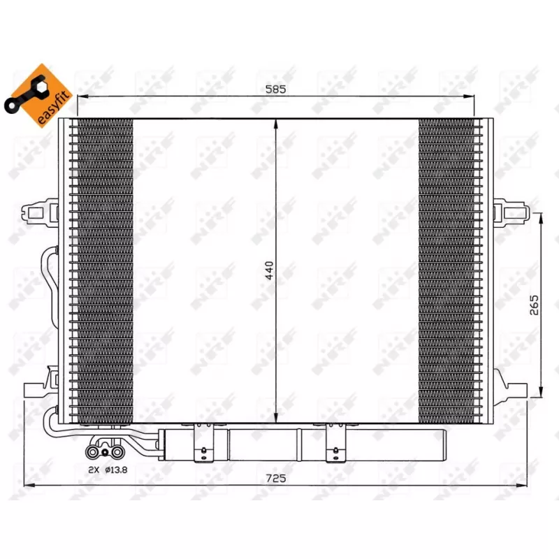 Condenseur, climatisation NRF 35517