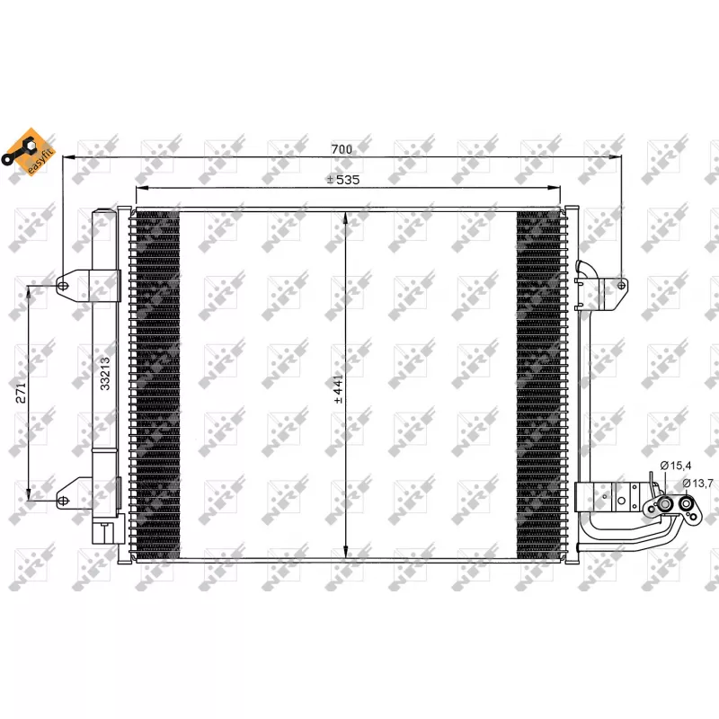 Condenseur, climatisation NRF 35521