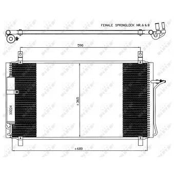 Condenseur, climatisation NRF