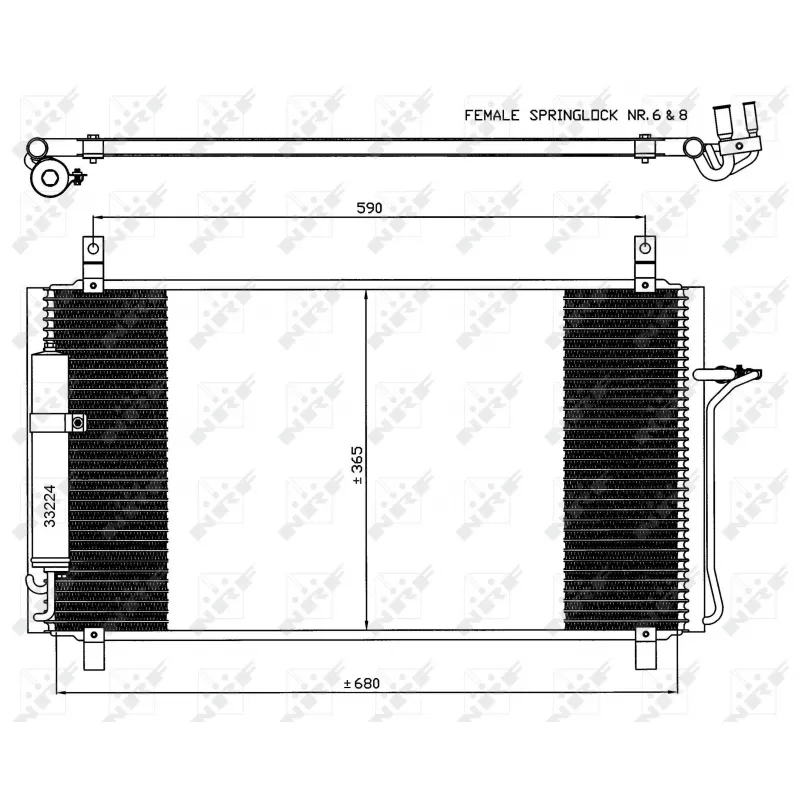 Condenseur, climatisation NRF 35624
