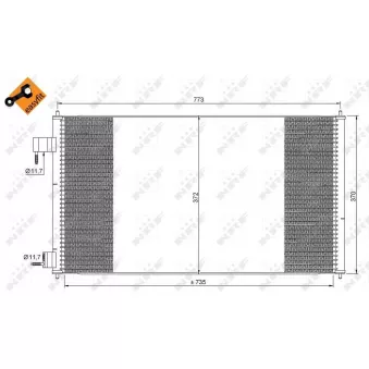 Condenseur, climatisation NRF 35681