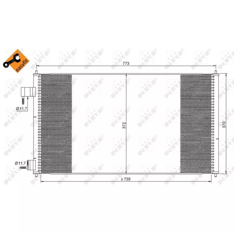 Condenseur, climatisation NRF 35681