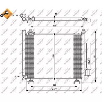 Condenseur, climatisation NRF 35764