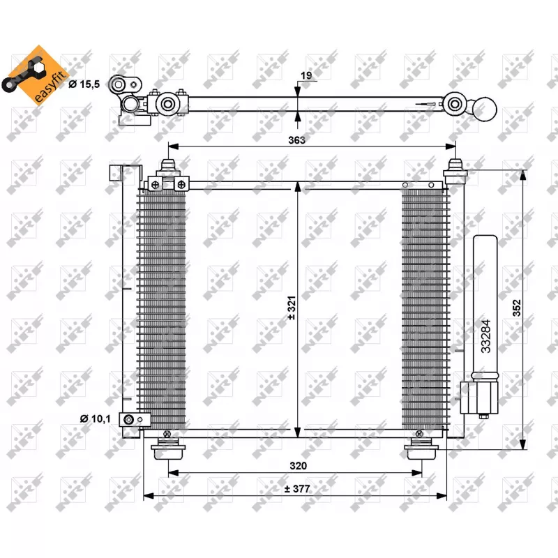 Condenseur, climatisation NRF 35764