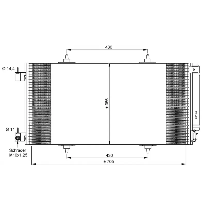 Condenseur, climatisation NRF 35786