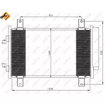 Condenseur, climatisation NRF 35840