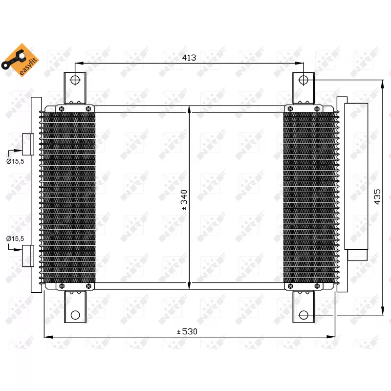 Condenseur, climatisation NRF 35840