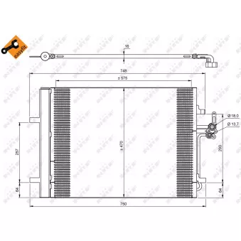Condenseur, climatisation NRF 35850