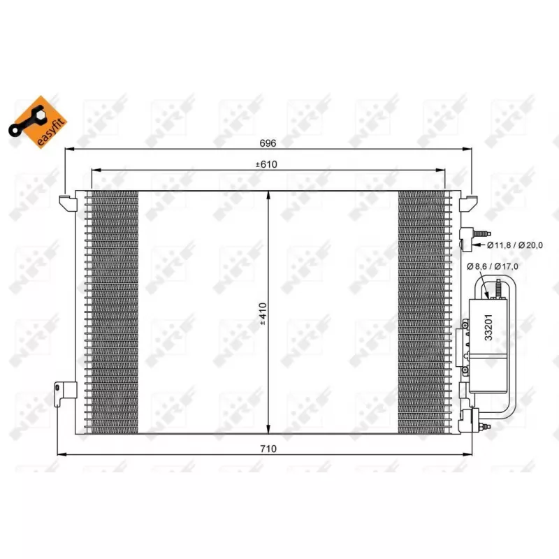 Condenseur, climatisation NRF 35929