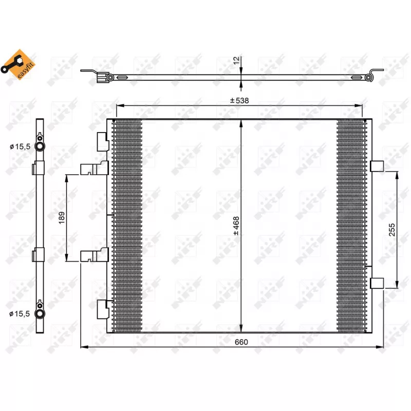 Condenseur, climatisation NRF 35960