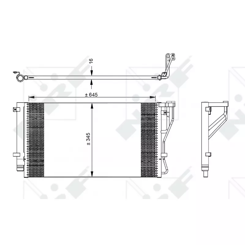 Condenseur, climatisation NRF 35980