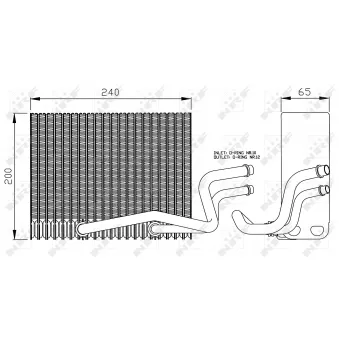 Evaporateur climatisation NRF 36098