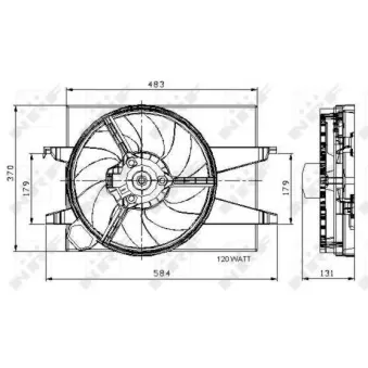 Ventilateur, refroidissement du moteur NRF