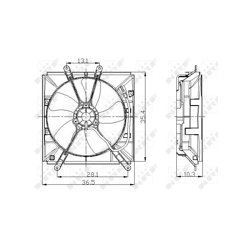Ventilateur, refroidissement du moteur NRF 47016