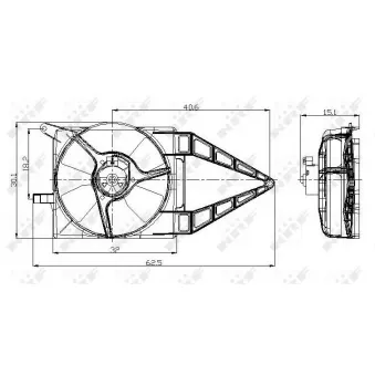 Ventilateur, refroidissement du moteur NRF