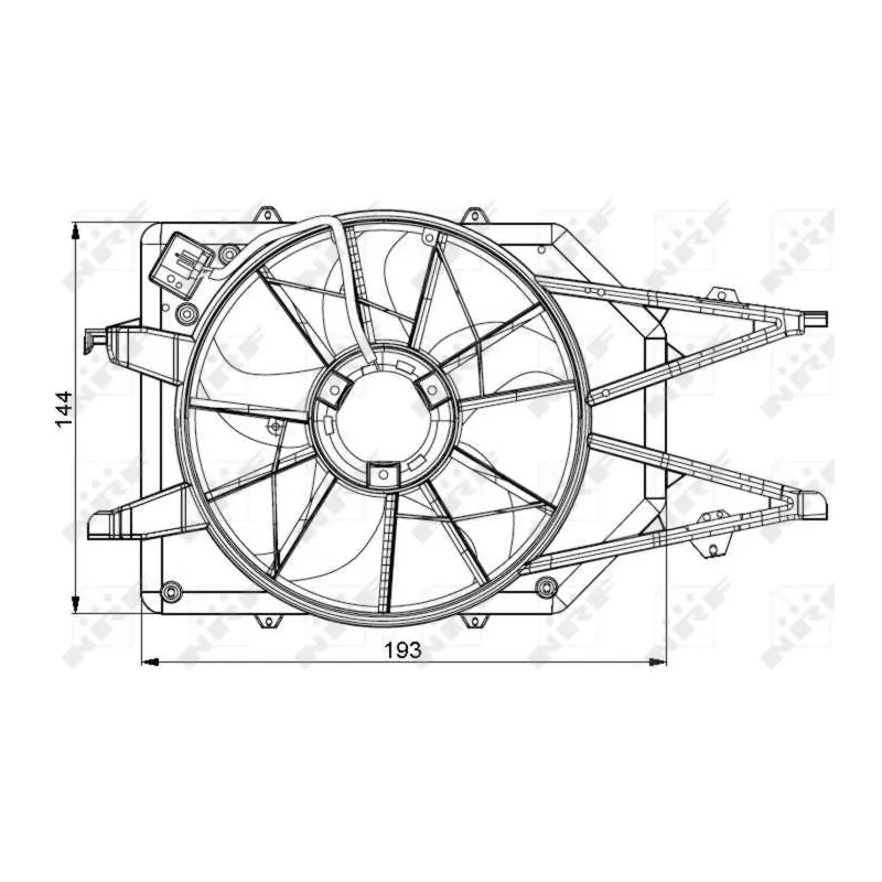 Ventilateur, refroidissement du moteur NRF 47034