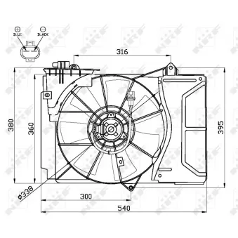 Ventilateur, refroidissement du moteur NRF