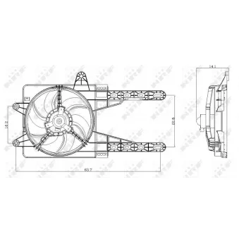 Ventilateur, refroidissement du moteur NRF