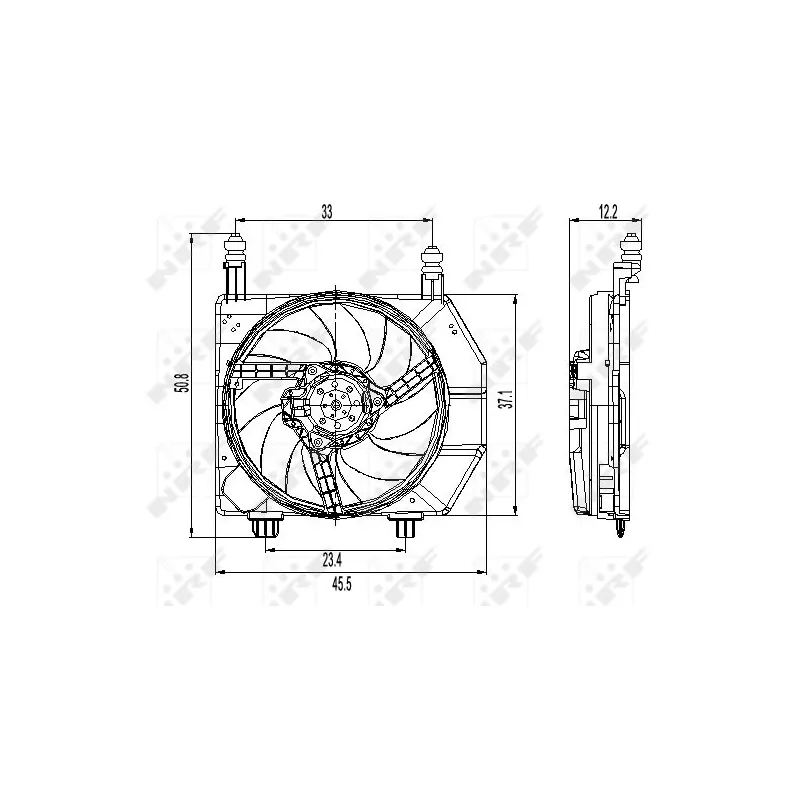 Ventilateur, refroidissement du moteur NRF 47261