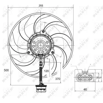 Ventilateur, refroidissement du moteur NRF