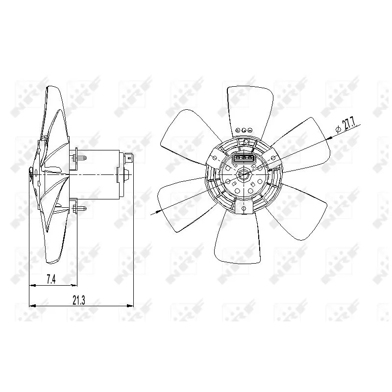 Ventilateur, refroidissement du moteur NRF 47391
