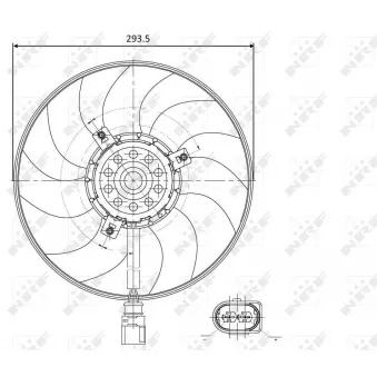 Ventilateur, refroidissement du moteur NRF