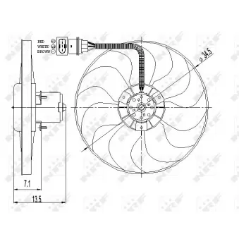 Ventilateur, refroidissement du moteur NRF