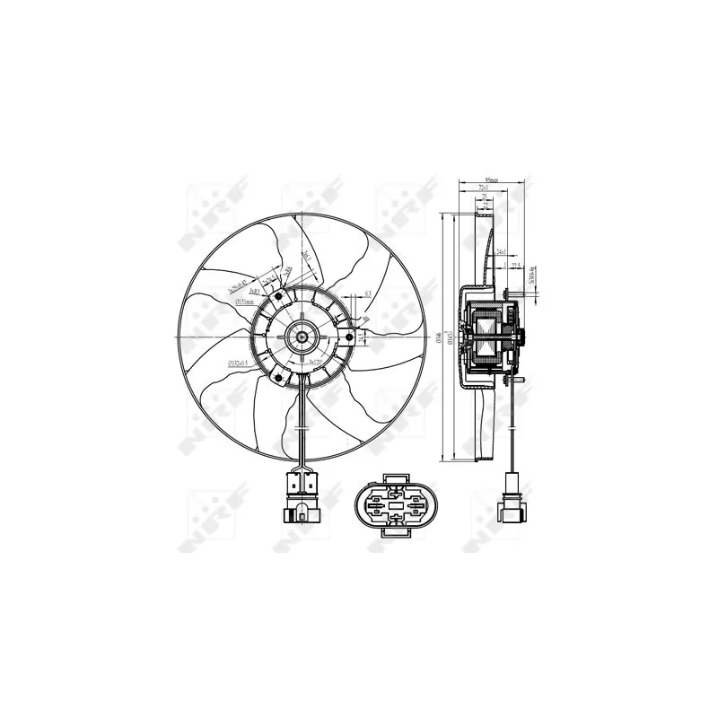 Ventilateur, refroidissement du moteur NRF 47428