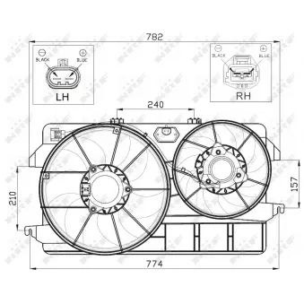 Ventilateur, refroidissement du moteur NRF