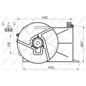 Ventilateur, refroidissement du moteur NRF