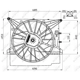 Ventilateur, refroidissement du moteur NRF