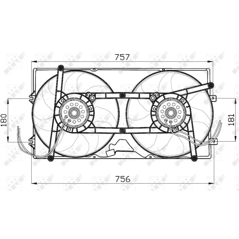 Ventilateur, refroidissement du moteur NRF 47463