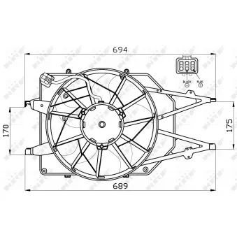 Ventilateur, refroidissement du moteur NRF