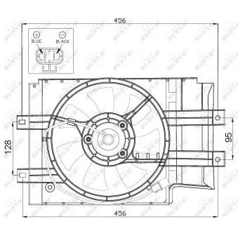 Ventilateur, refroidissement du moteur NRF
