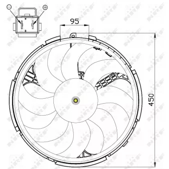 Ventilateur, refroidissement du moteur NRF