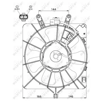 Ventilateur, refroidissement du moteur NRF