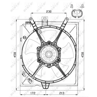 Ventilateur, refroidissement du moteur NRF