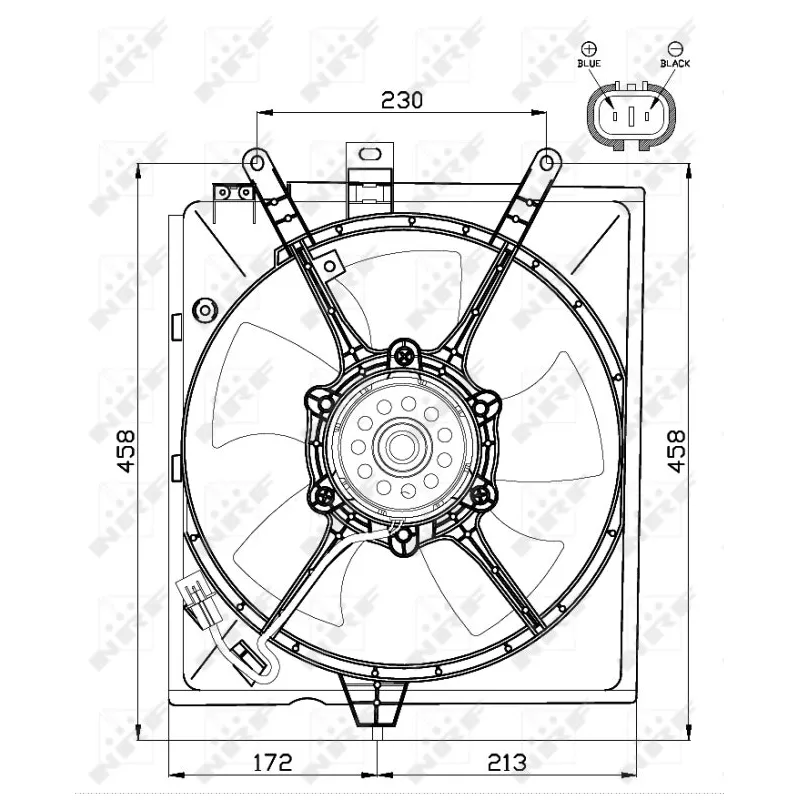 Ventilateur, refroidissement du moteur NRF 47516