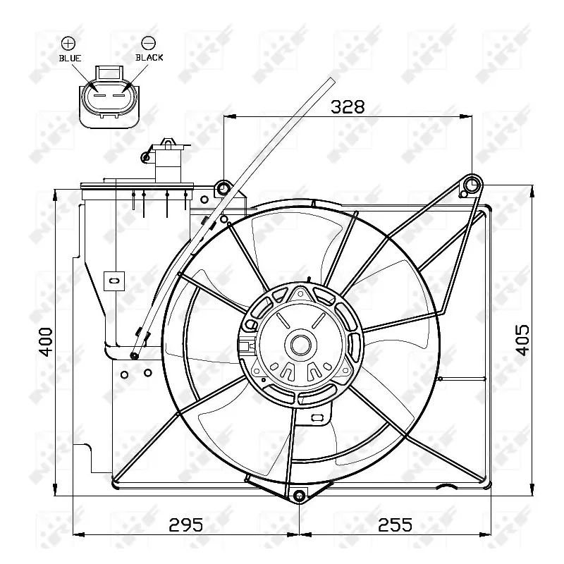 Ventilateur, refroidissement du moteur NRF 47530