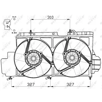Ventilateur, refroidissement du moteur NRF