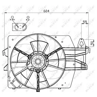 Ventilateur, refroidissement du moteur NRF