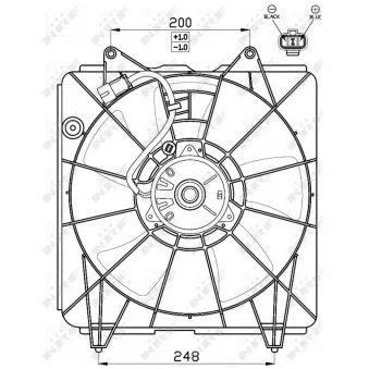 Ventilateur, refroidissement du moteur NRF