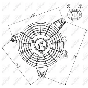 Ventilateur, refroidissement du moteur NRF