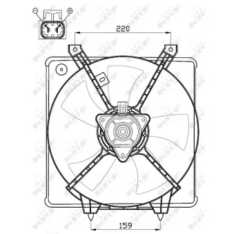 Ventilateur, refroidissement du moteur NRF