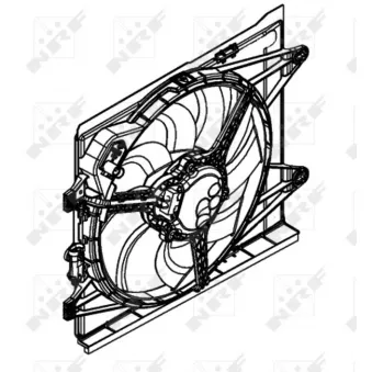 Ventilateur, refroidissement du moteur NRF 47597