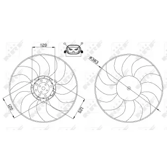Ventilateur, refroidissement du moteur NRF